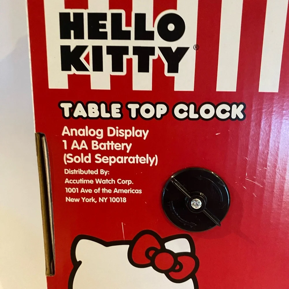 Hello Kitty Table Top Clock New in Box